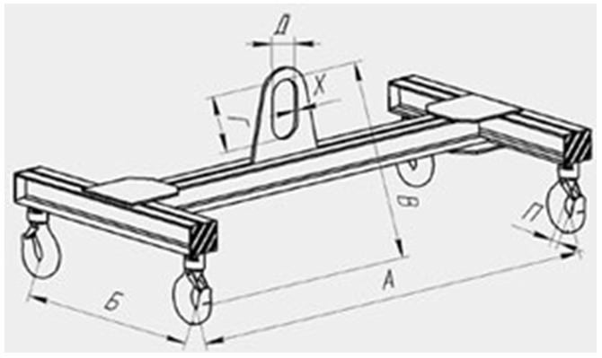 Грузоподъемная траверса чертеж
